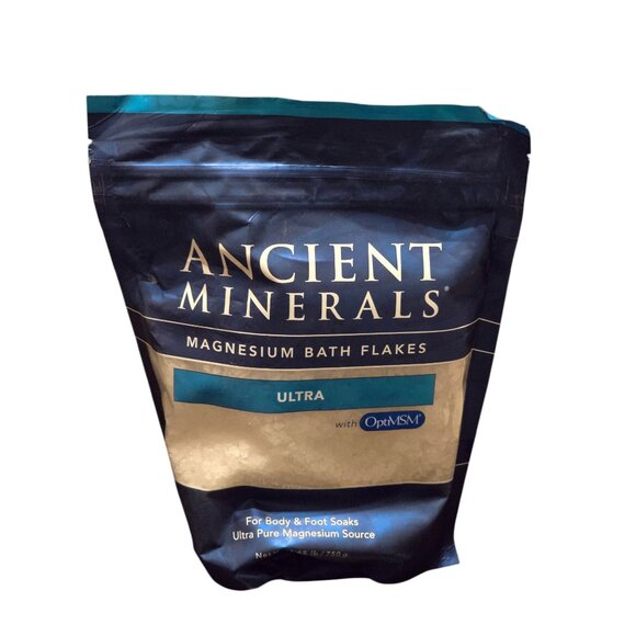 Ancient Minerals Magnesium Bath Flakes Ultra Genuine Zechstein Body & Foot Soak - Picture 1 of 3